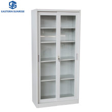 Metal Cabinets Office Cupboard with Glass Sliding Door